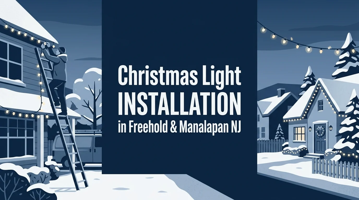 Christmas light installation Freehold Manalapan NJ