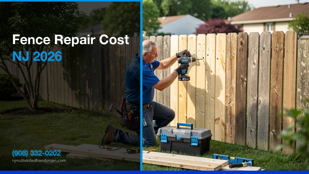 Fence Repair Cost NJ 2026: Wood, Vinyl & Aluminum Guide
