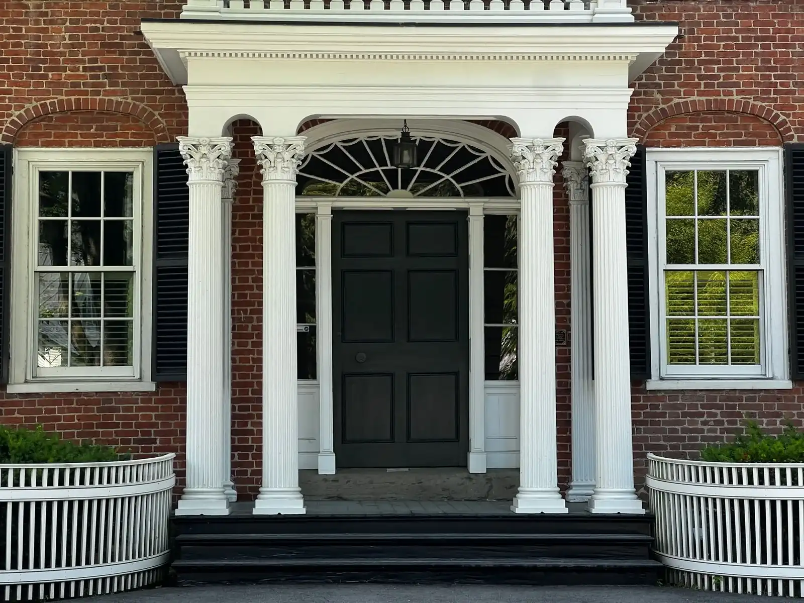 Colonial-style house with a front porch