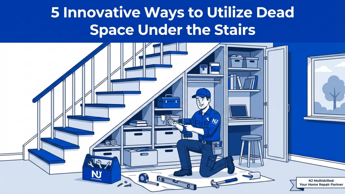 5 innovative ways utilize dead space under stairs featured 1