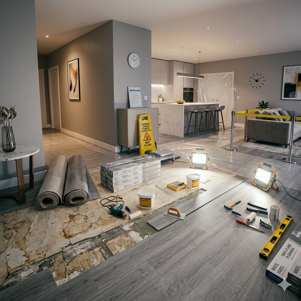 emergency flooring installation